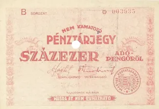 Hungary 1.000.000 Adopengo, 1946 image