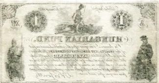Hungary 1 Dollar, 1852 reverse