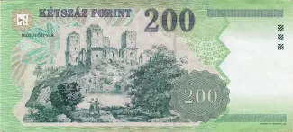 Hungary 200 Forint, 2001-2007 reverse