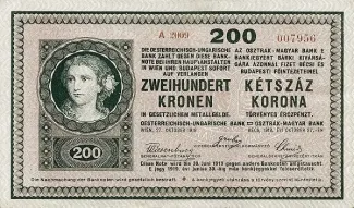 Hungary 200 Korona, 1918 image