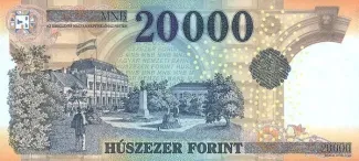 Hungary 20.000 Forint, 2015-2024 reverse