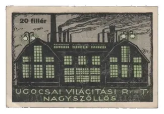 Hungarian notgeld 20 Fillér, 1919 reverse