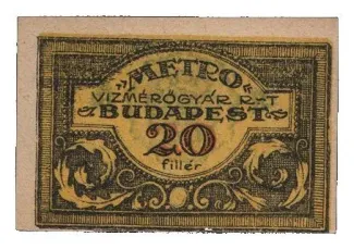 Hungarian notgeld 20 Fillér, 1920 reverse