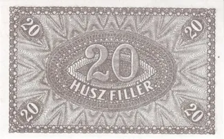 Hungary 20 Fillér, 1920 reverse