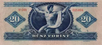 Hungary 20 Forint, 1947 reverse