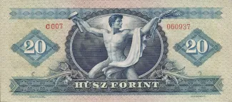 Hungary 20 Forint, 1957-1980 reverse