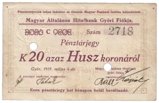  20 , 1919