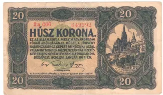 Hungary 20 Korona, 1920 image
