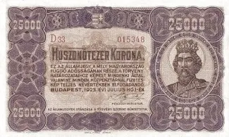 Hungary 25 000, 1923 image