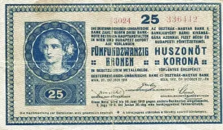 Hungary 25 Korona, 1918 image