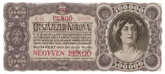 Hungary 40 Pengő, 1925 image
