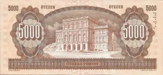 Hungary 5.000 Forint, 1990-1995 reverse