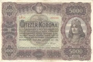 Hungary 5.000 Korona, 1920 image