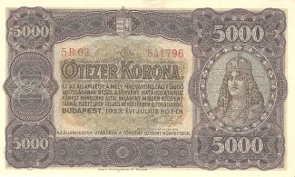 Hungary 5.000 Korona, 1923 image
