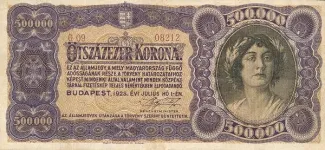 Hungary 500 000, 1923 image