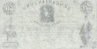 Hungary 50 Dollars, 1852 reverse