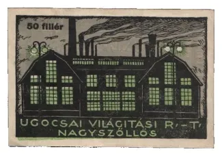 Hungarian notgeld 50 Fillér, 1919 reverse