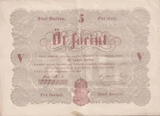 Hungary 5 Forint, 1848 image