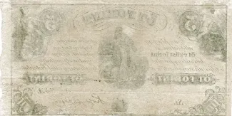 Hungary 5 Forint, 1852 reverse