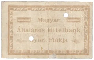 Hungarian notgeld 5 Korona, 1919 reverse