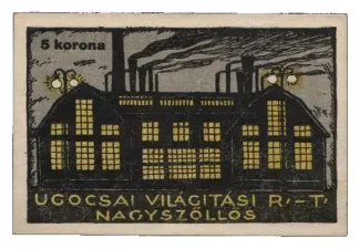 Hungarian notgeld 5 Korona, 1919 reverse