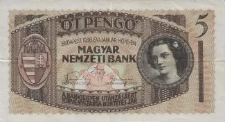 Hungary 5 Pengő, 1938 image
