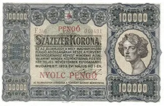 Hungary 8 Pengő, 1925 image
