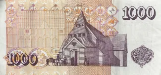 Iceland 1.000 Krónur, 2001 reverse