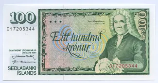 Iceland 100 Krónur, 1961 image