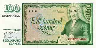 Iceland 100 Krónur, 1986 image