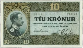 Iceland 10 Krónur, 1900 image