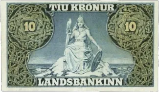 Iceland 10 Krónur, 1900 reverse