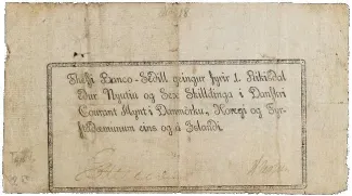 Iceland 1 Rigsdaler, 1792-1801 reverse