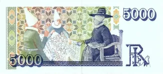 Iceland 5.000 Krónur, 1961 reverse