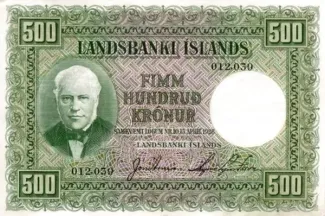 Iceland 500 Krónur, 1928 image