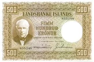 Iceland 500 Krónur, 1928 image