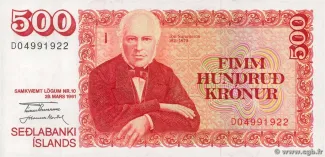 Iceland 500 Krónur, 1961 image