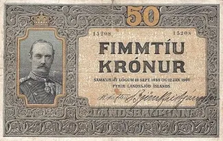 Iceland 50 Krónur, 1900 image