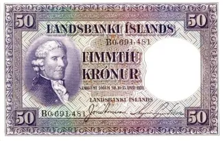 Iceland 50 Krónur, 1928 image