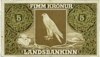 Iceland 5 Krónur, 1900 reverse