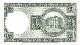 Iceland 5 Krónur, 1928 reverse