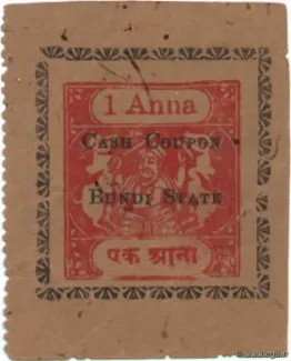 Indian princely states 1 Anna, 1940-1945 obverse