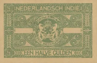 Netherlands East Indies 0.5 Gulden, 1920 reverse