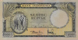 Indonesia 1.000 Rupiah, 1957 image