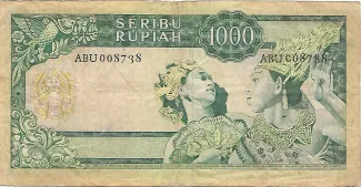 Indonesia 1.000 Rupiah, 1960 reverse