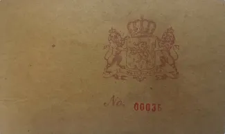 Netherlands East Indies 100 Dollars, 1899 reverse