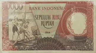 Indonesia 10 000, 1964 image