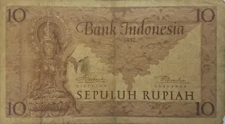 Indonesia 10 Rupiah, 1952 image