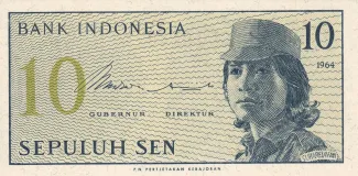 Indonesia 10 Sen, 1964 image