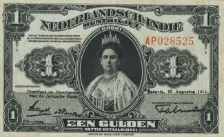 Netherlands East Indies 1 Gulden, 1920 image